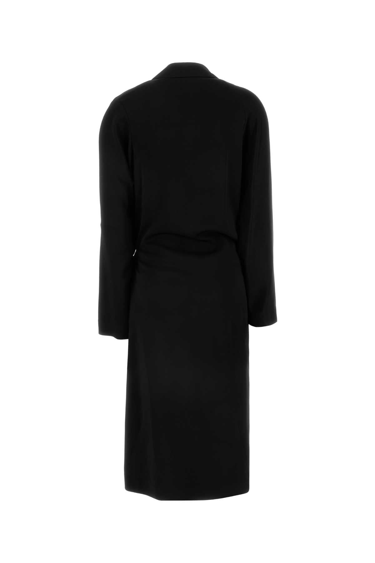 Black Stretch Cady Dress Exterior: Viscose Elastane Abiti