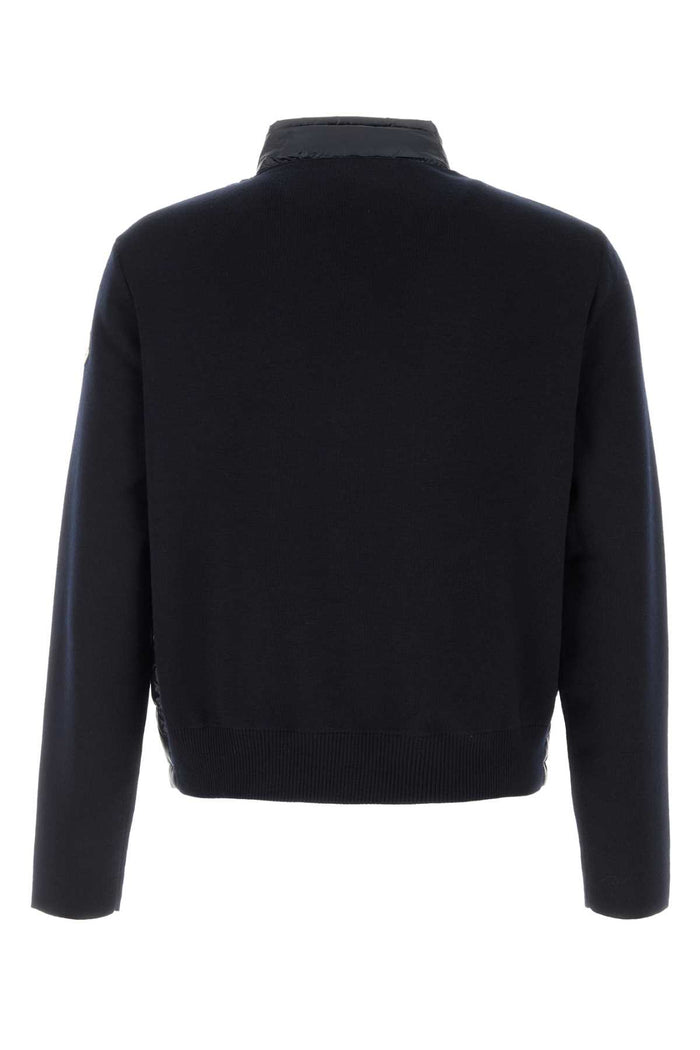 Navy Blue Wool Jacket 776 Giubbini
