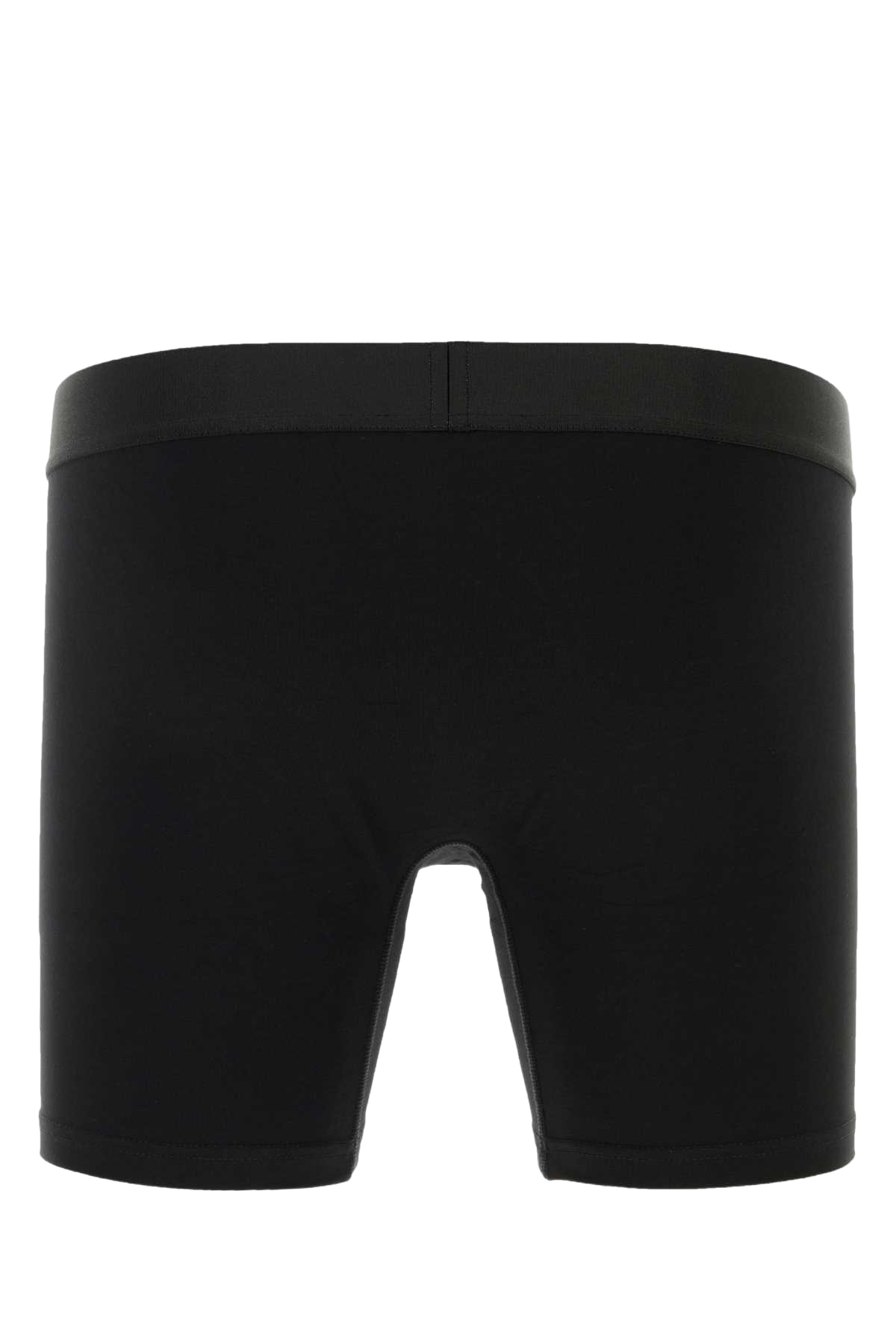 Black Stretch Cotton Boxer Exterior: Elastane Costumi Da Bagno