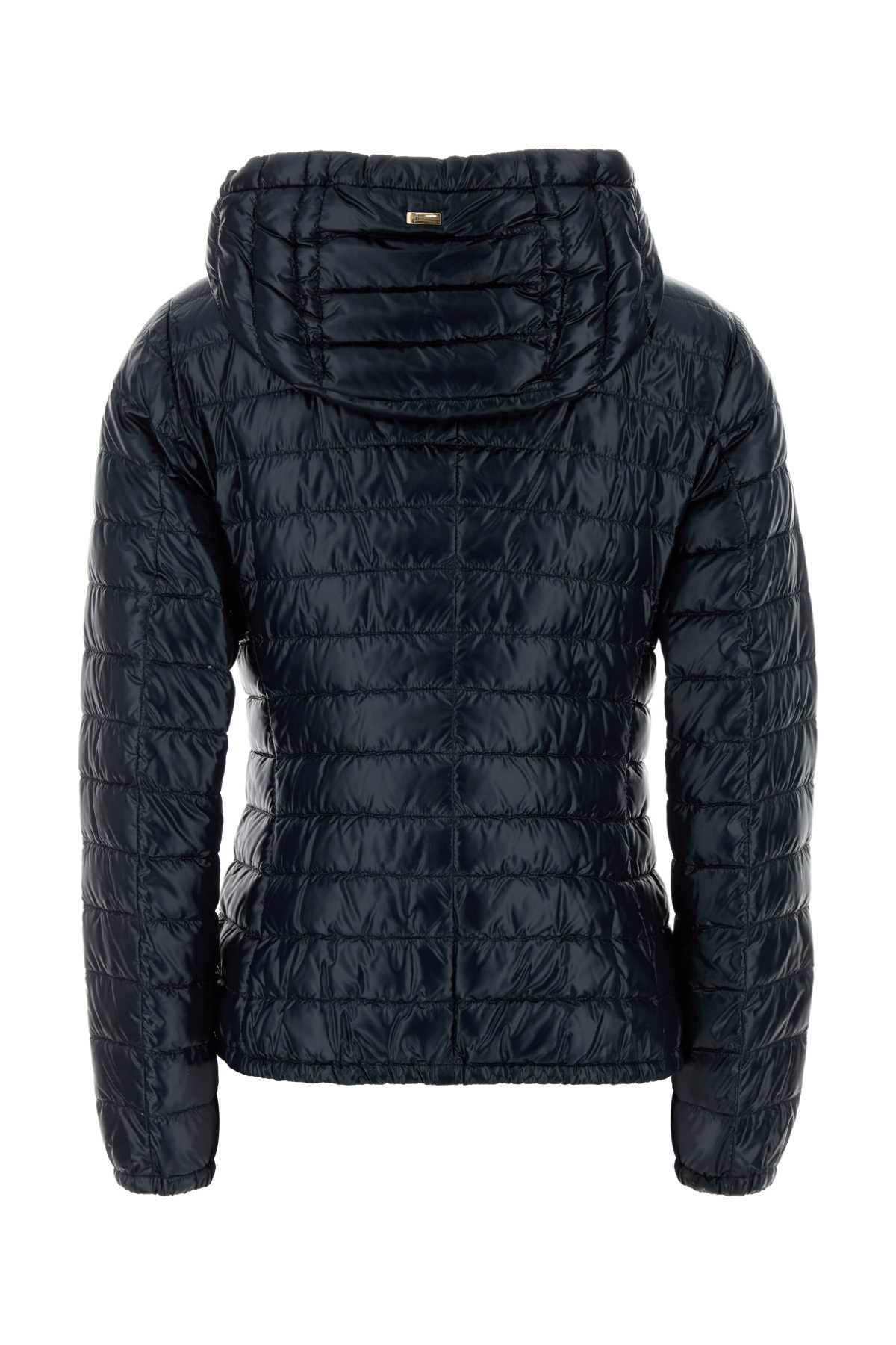 Midnight Blue Nylon Down Jacket Blu Piumini