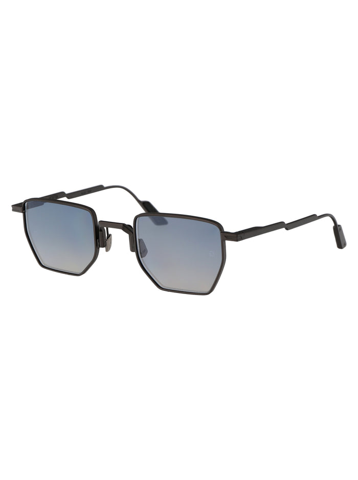 Aldo Gun Fl.gr.blue Gry Light With Flash Electric Blue Lenses Acetate Sunglasses