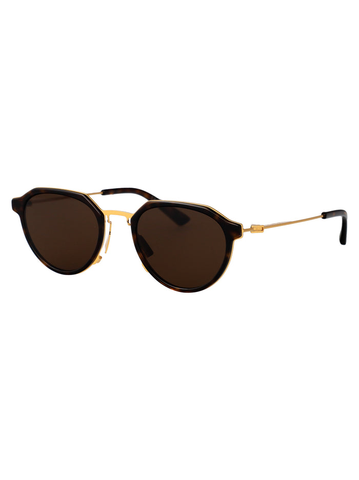 Bv1331s Havana-gold-brown Metal Sunglasses