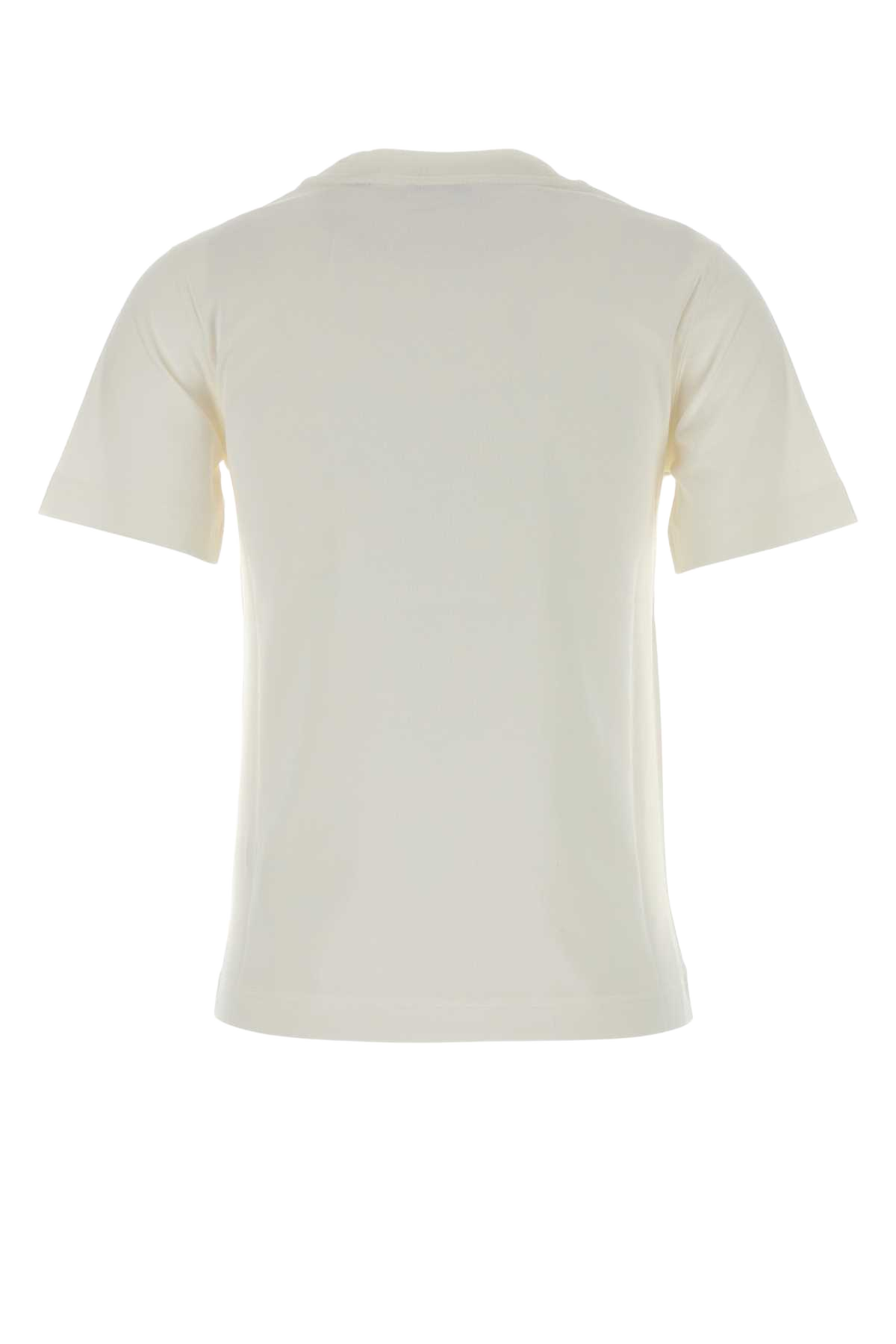 White Cotton T-Shirt Chalk Exterior
