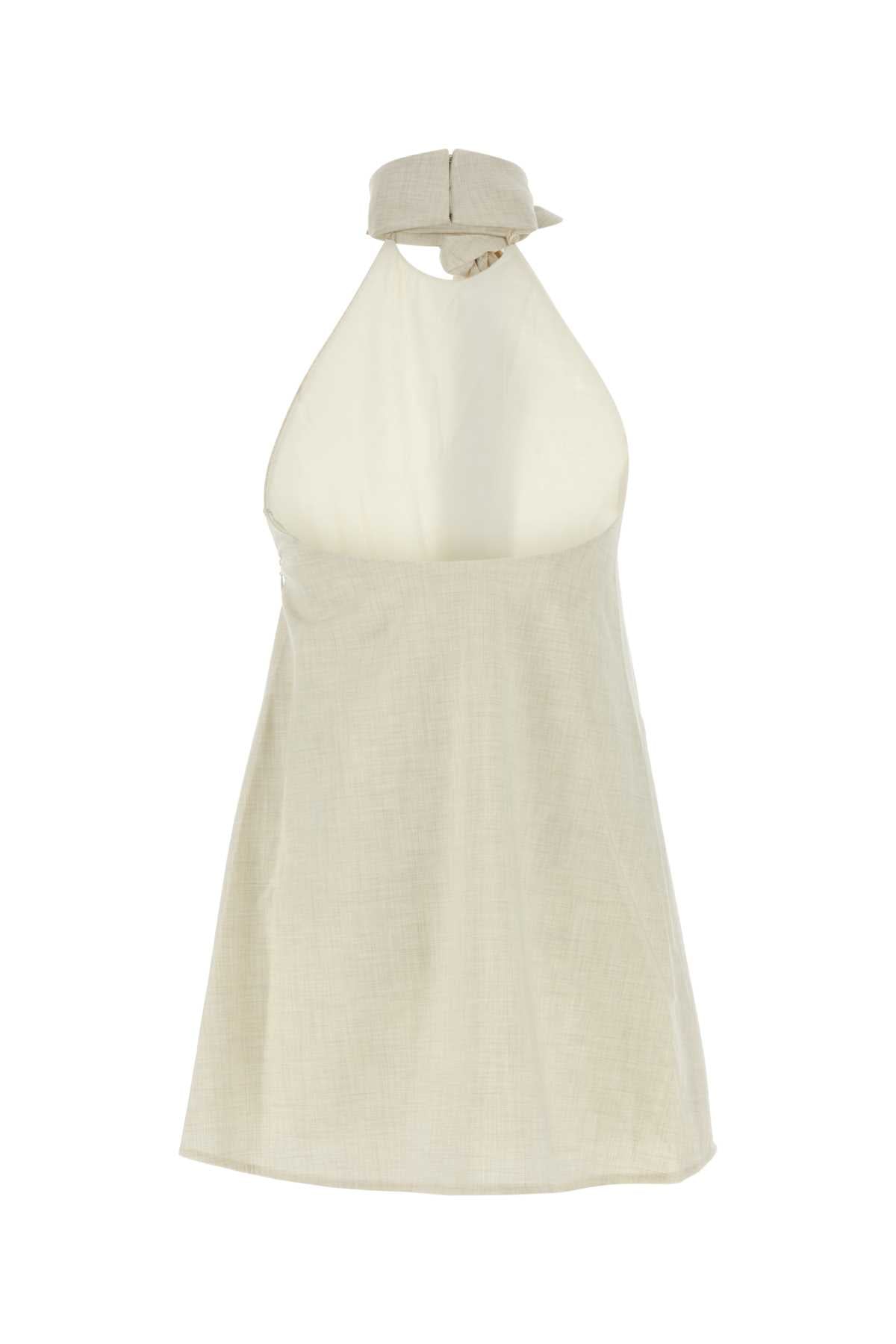 Sand Stretch Polyester Blend Floris Top Ivorymarle Maglie