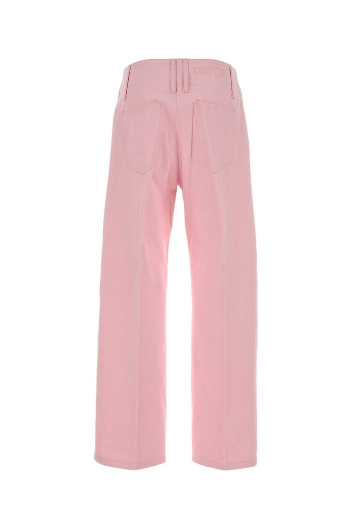 Pink Cotton Pant Pinksunset Exterior: Pantaloni