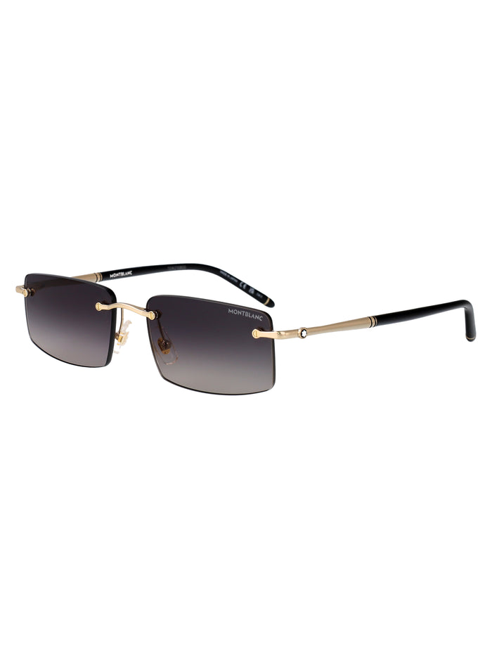 Mb0443s Gold-gold-grey Metal Sunglasses