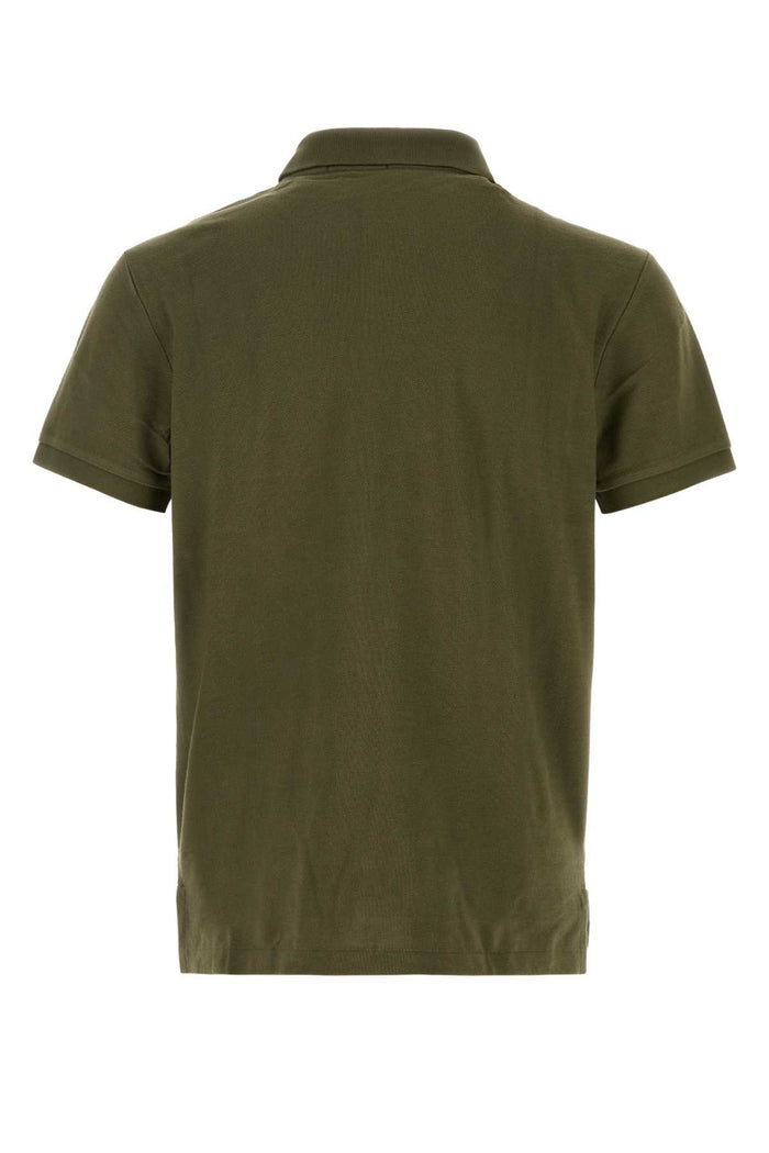 Olive Green Piquet Polo Shirt Canopyolivec2226 Exterior: Cotton Maglie