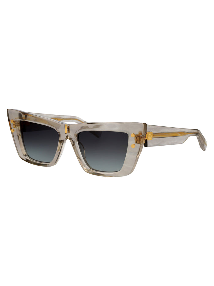 B - Eye Gry Gld Acetate Sunglasses