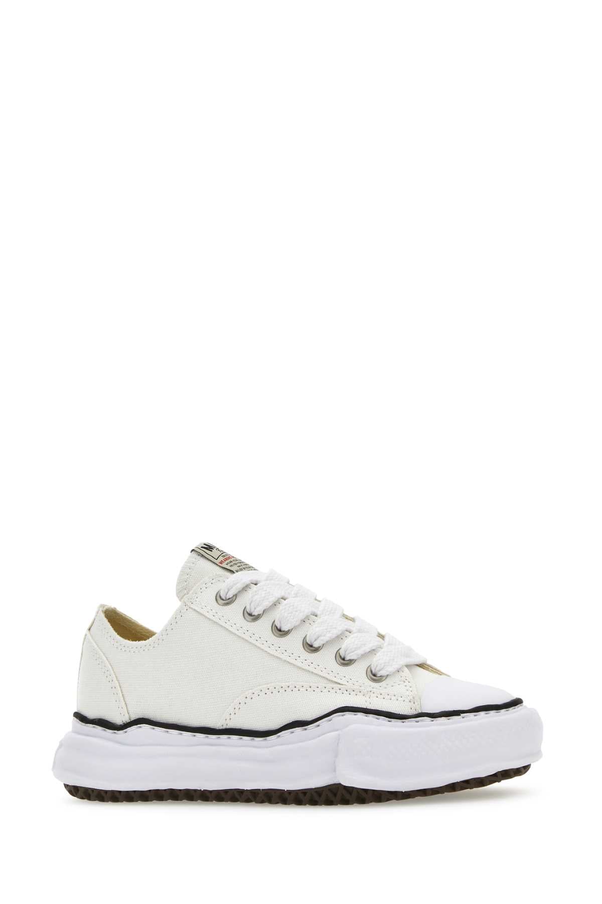Ivory Canvas Sneakers White