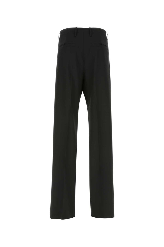 Black Stretch Wool Pant 1b000 Exterior: Elastane Pantaloni