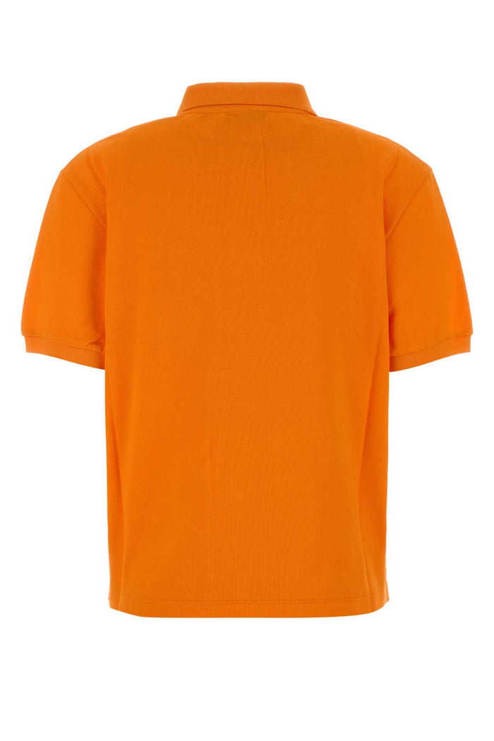 Orange Piquet Polo Shirt Arancio Exterior: Cotton Maglieria