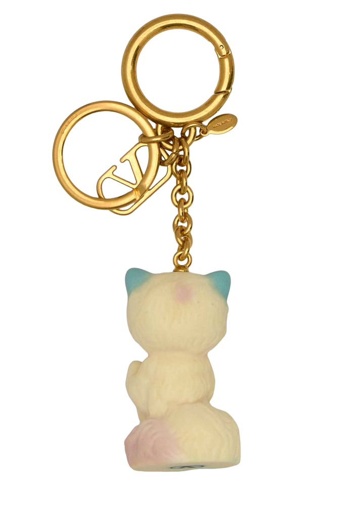 Multicolor Metal And Nylon Le Chat De La Maison Keyring Antiquebrassmulticolor Plastic Materials Portachiavi