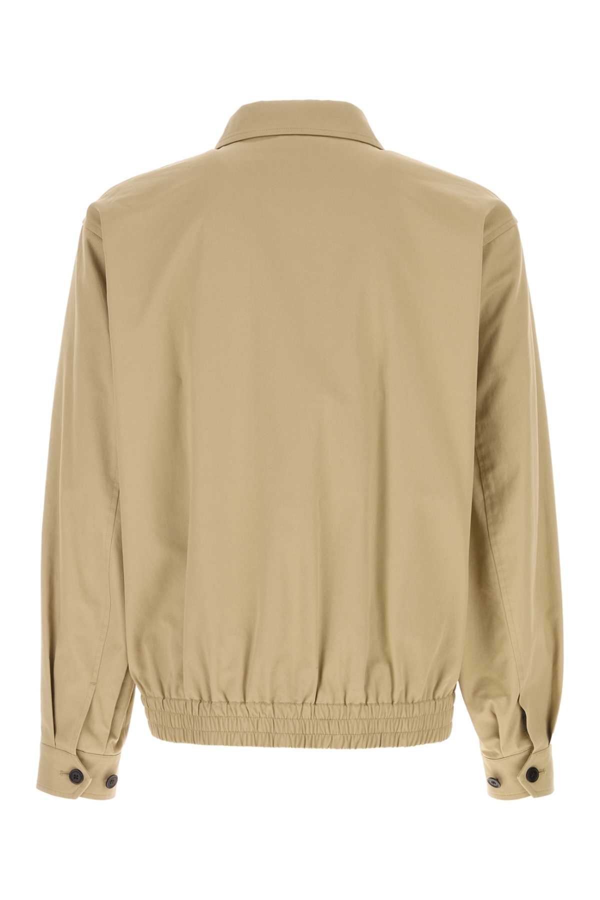 Beige Gabardine Jacket Beigecoquille Giubbini
