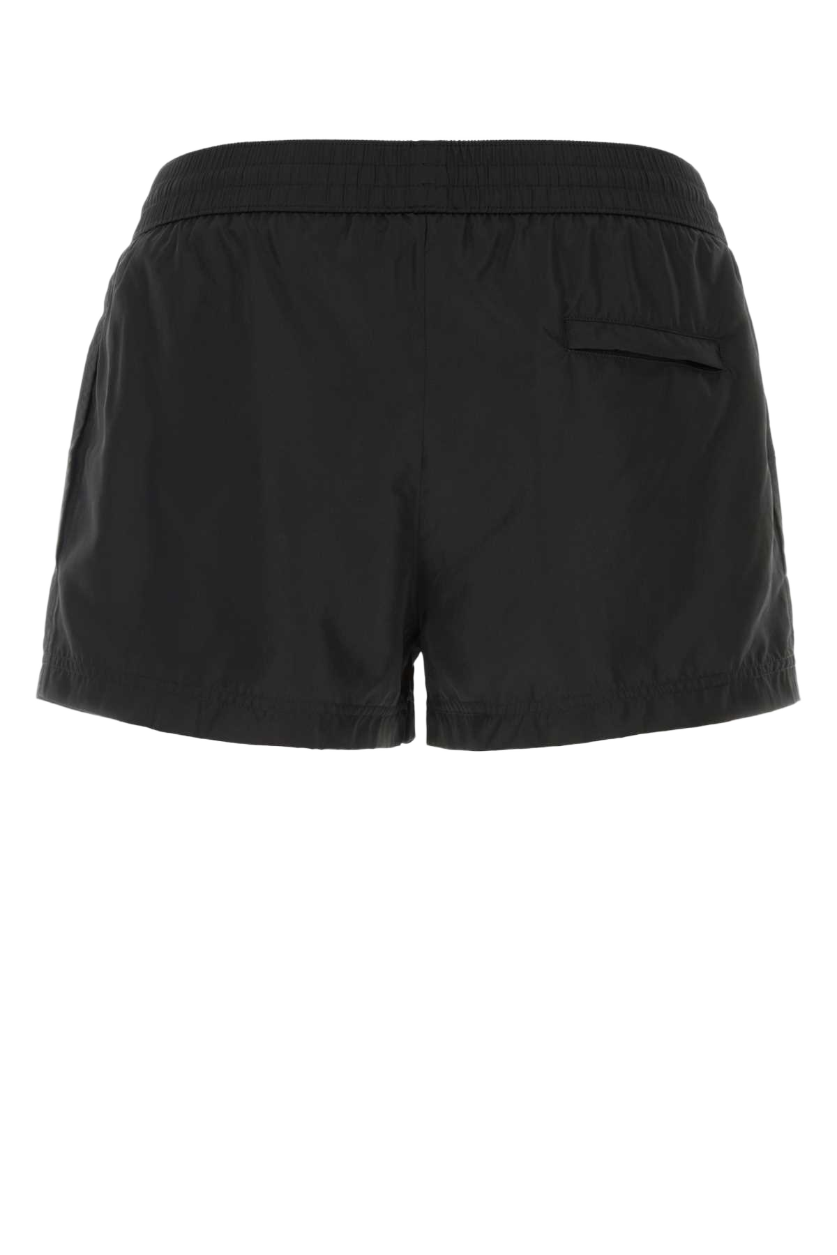 Black Polyester Swimming Shorts Nero Costumi Da Bagno