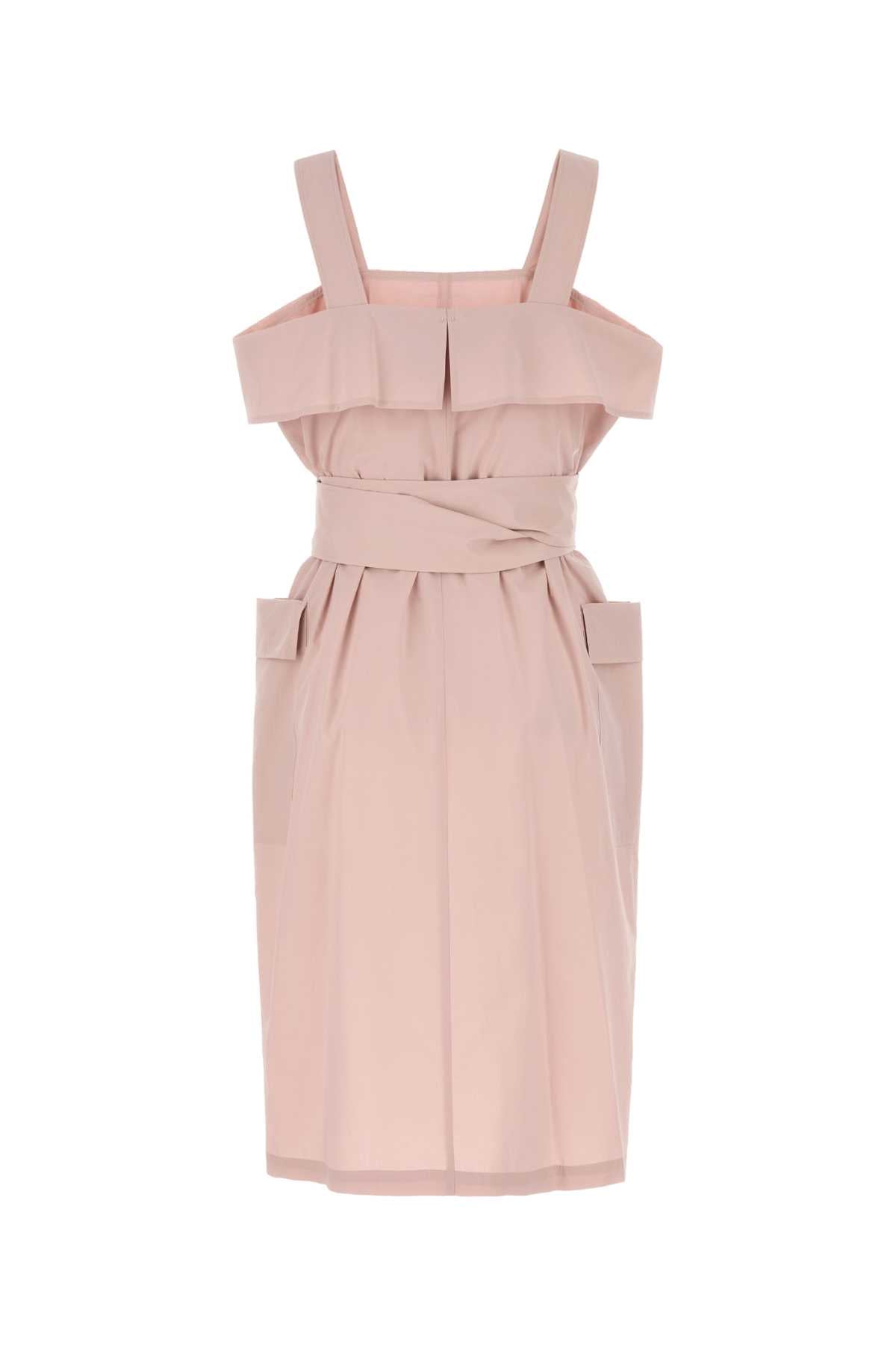 Pink Cotton Arte1234 Dress Rosa Exterior: Abiti