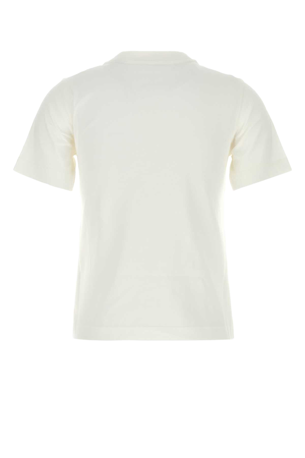 White Cotton T-Shirt Chalk