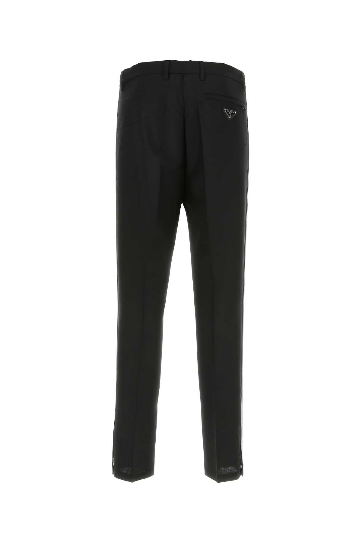 Black Mohair Blend Pant Wmwo Pantaloni