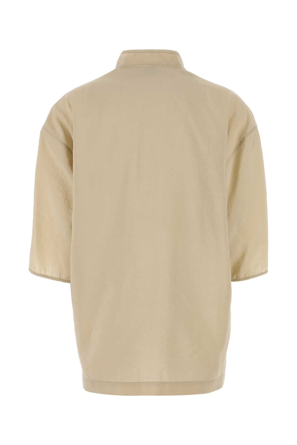 Oatmilk Exterior: Silk Nylon Maglie
