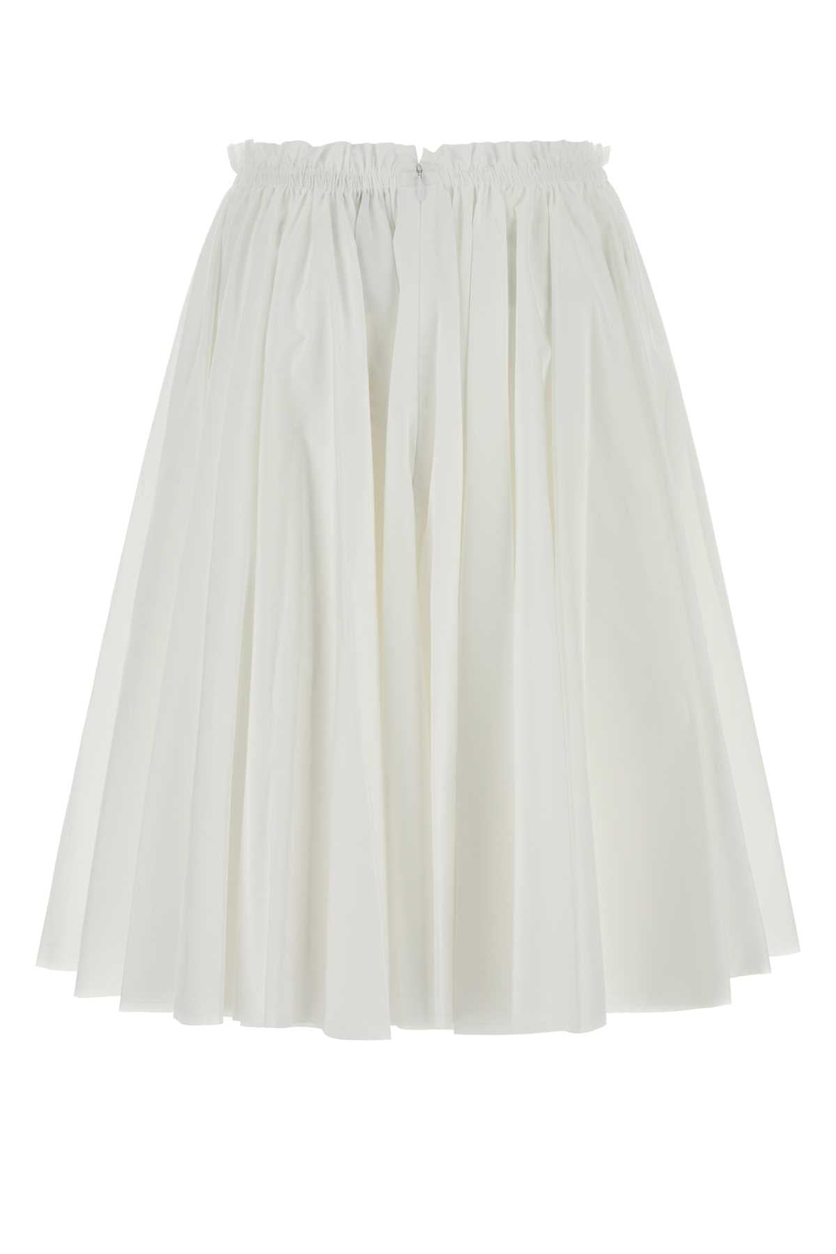 Blanc Exterior: Cotton Gonne