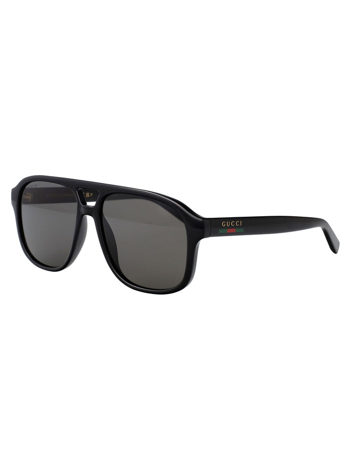 Gg1856s Black-black-grey Injected Sunglasses