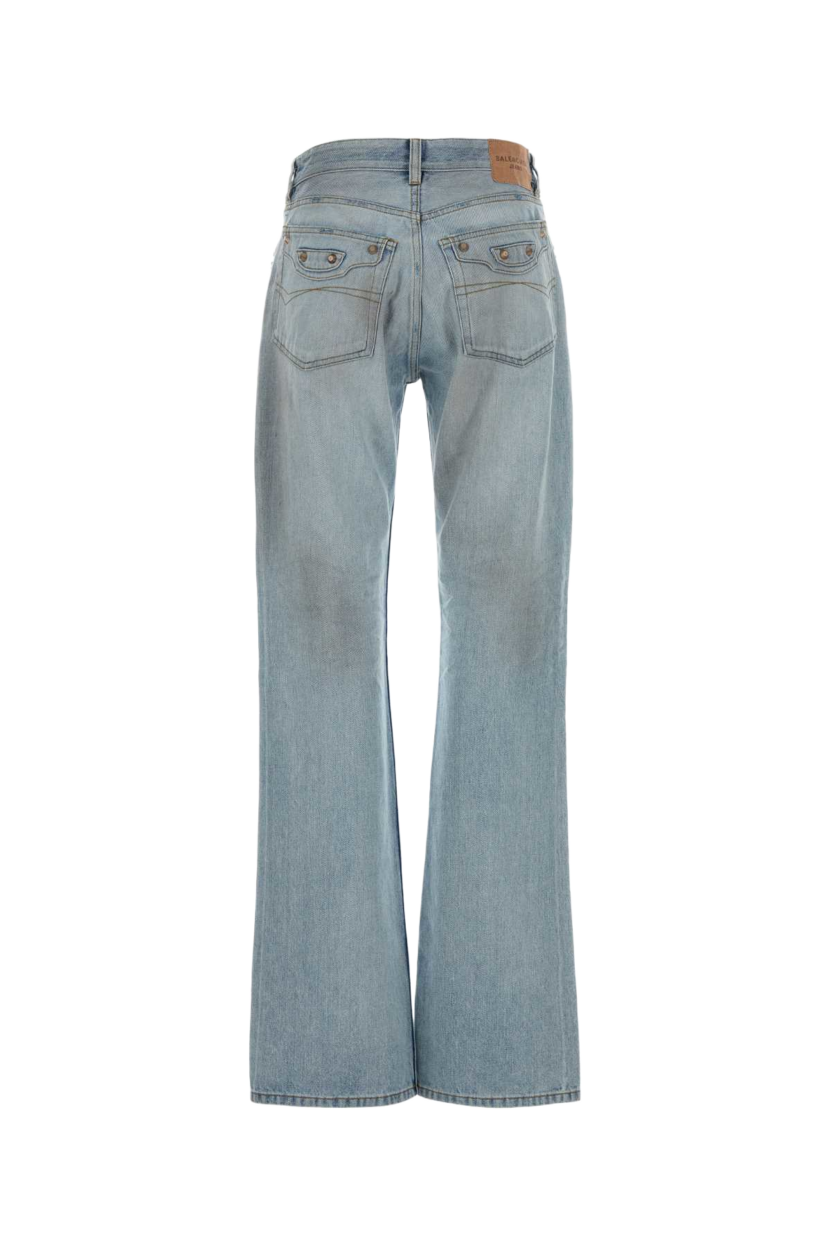 Denim Jeans Light Blue Exterior: Cotton
