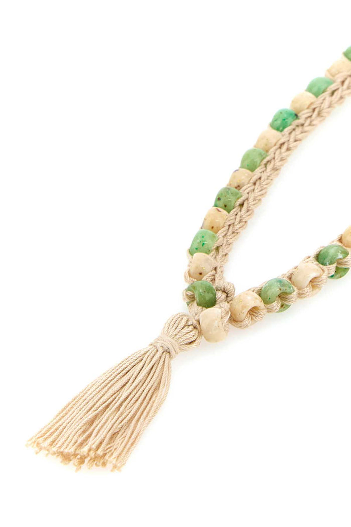 Embellished Crochet Necklace 0355 Exterior: Cotton Collane