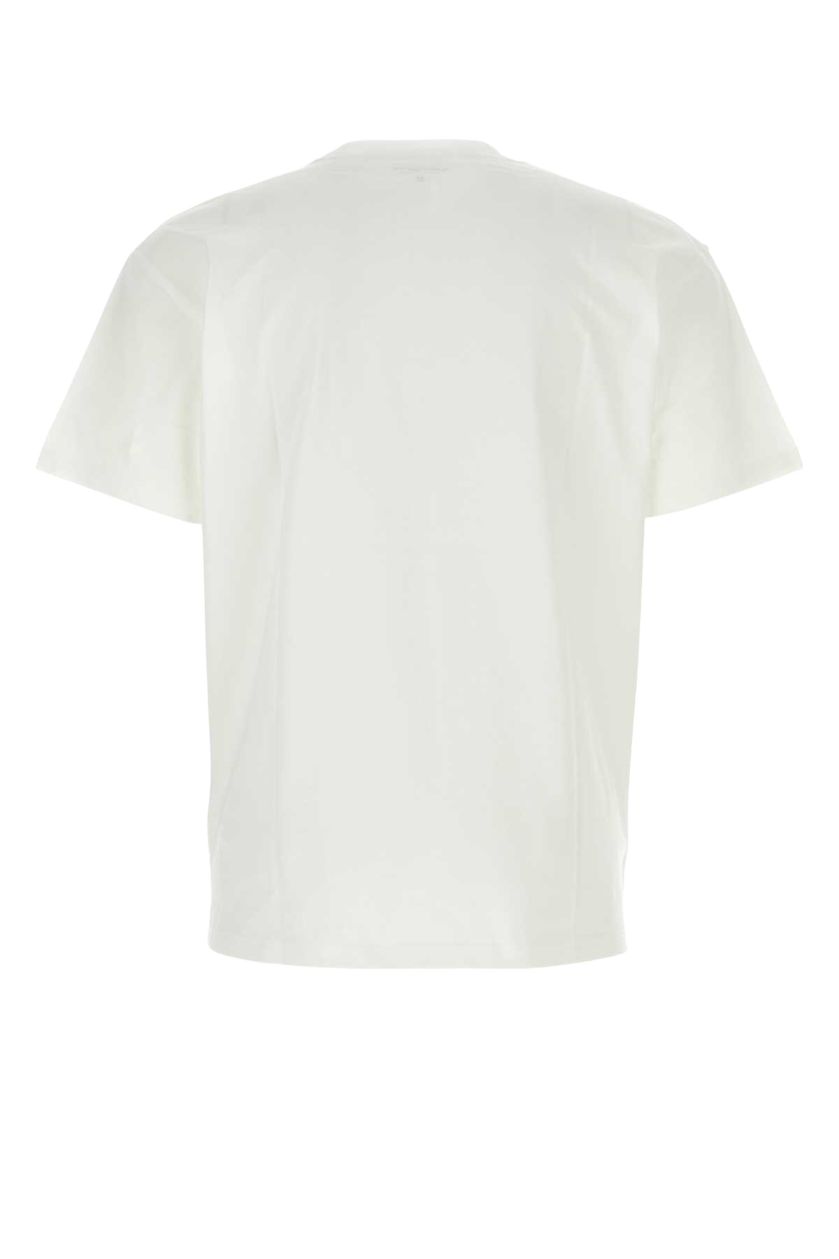 White Cotton S-S Chase T-Shirt Blk Combed Single Jersey
