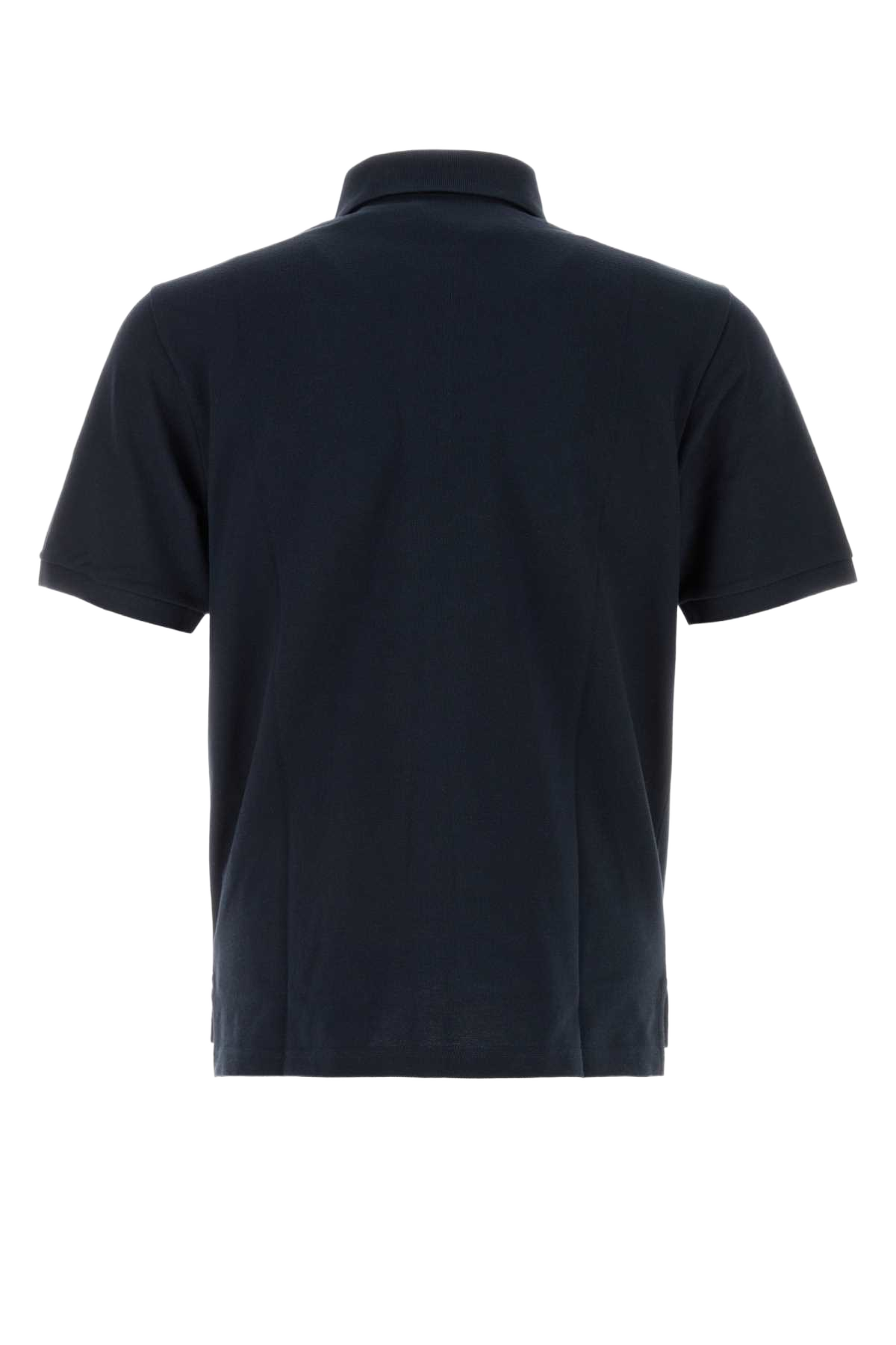 Midnight Blue Piquet Polo Shirt Marine Exterior: Cotton Polyester