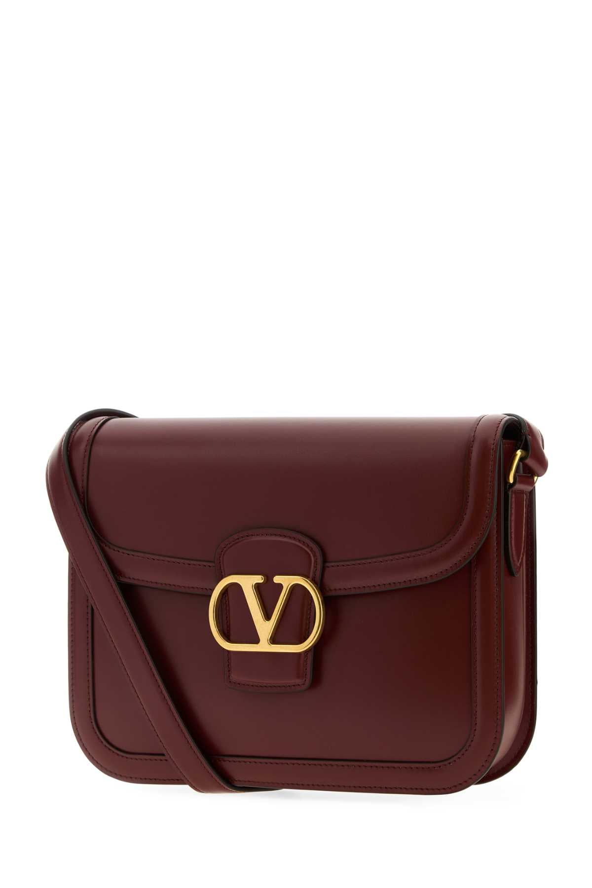 Burgundy Leather 9to5 Shoulder Bag Brickruby Borse A Tracolla