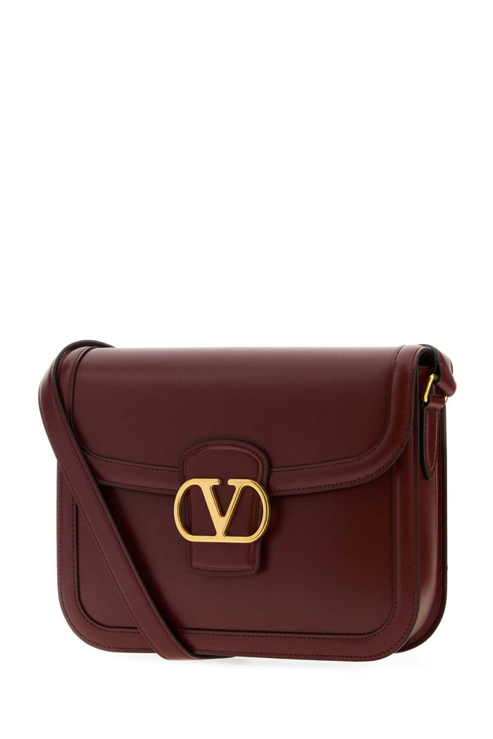 Burgundy Leather 9to5 Shoulder Bag Brickruby Borse A Tracolla