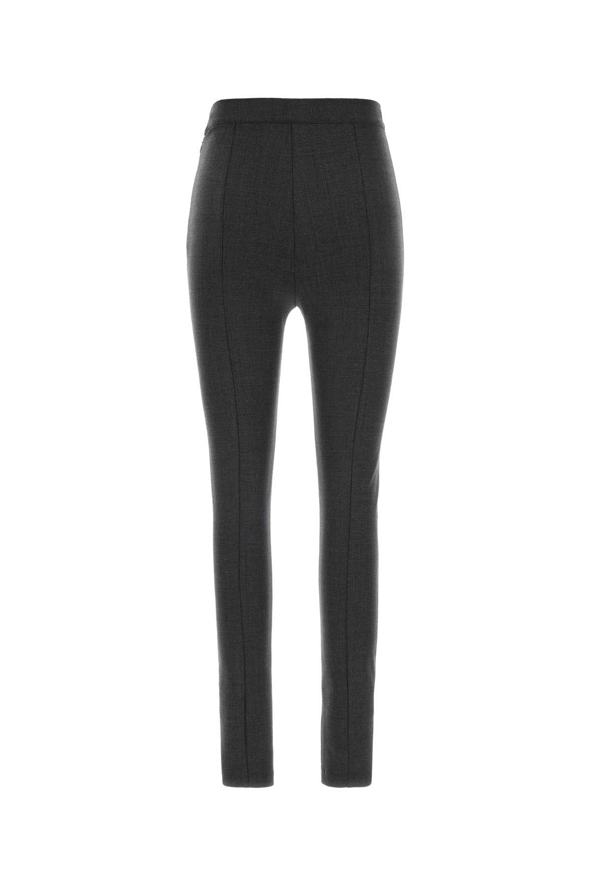 Graphite Stretch Virgin Wool Blend Pant Black Pantaloni