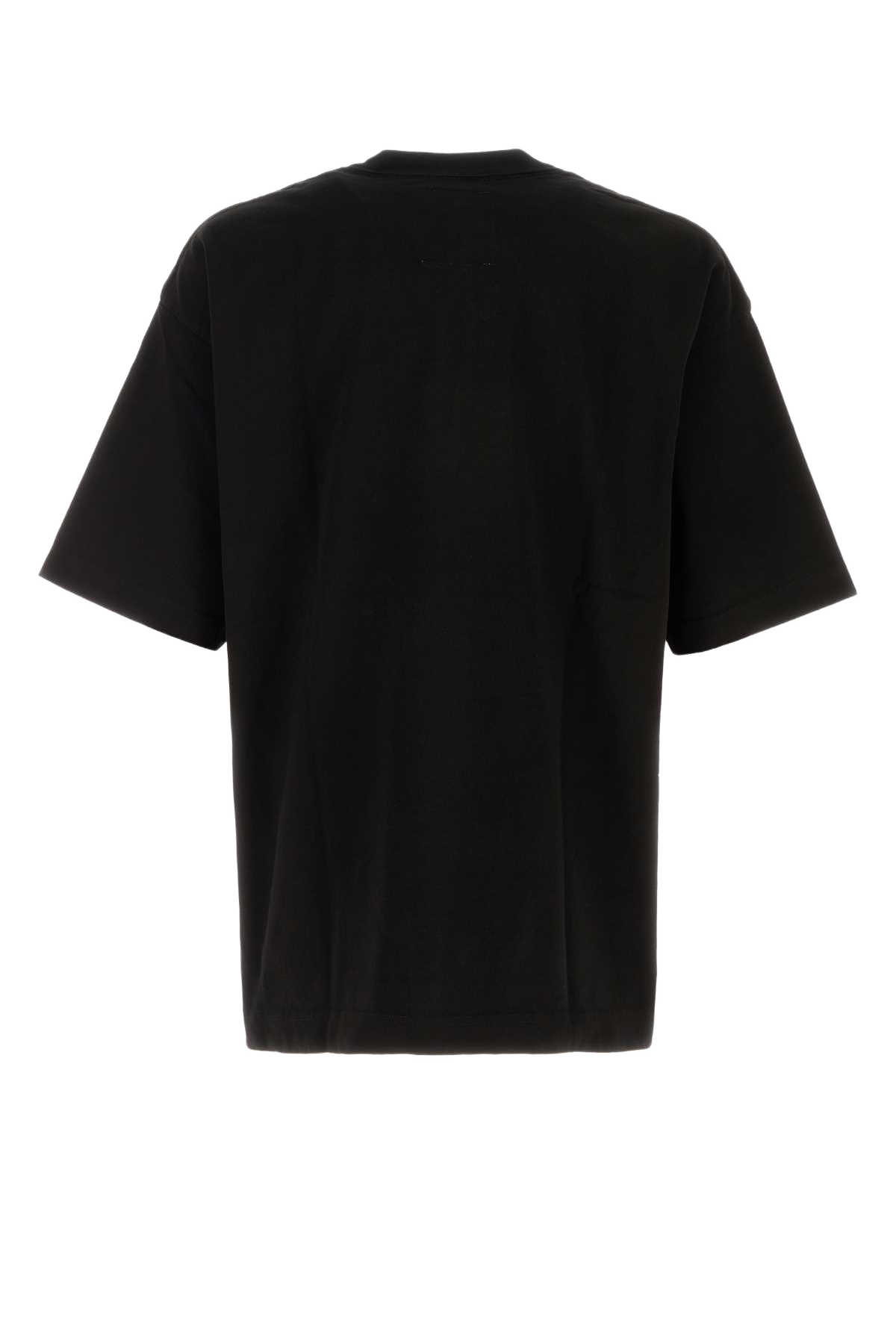 Black Cotton Oversize T-Shirt Exterior