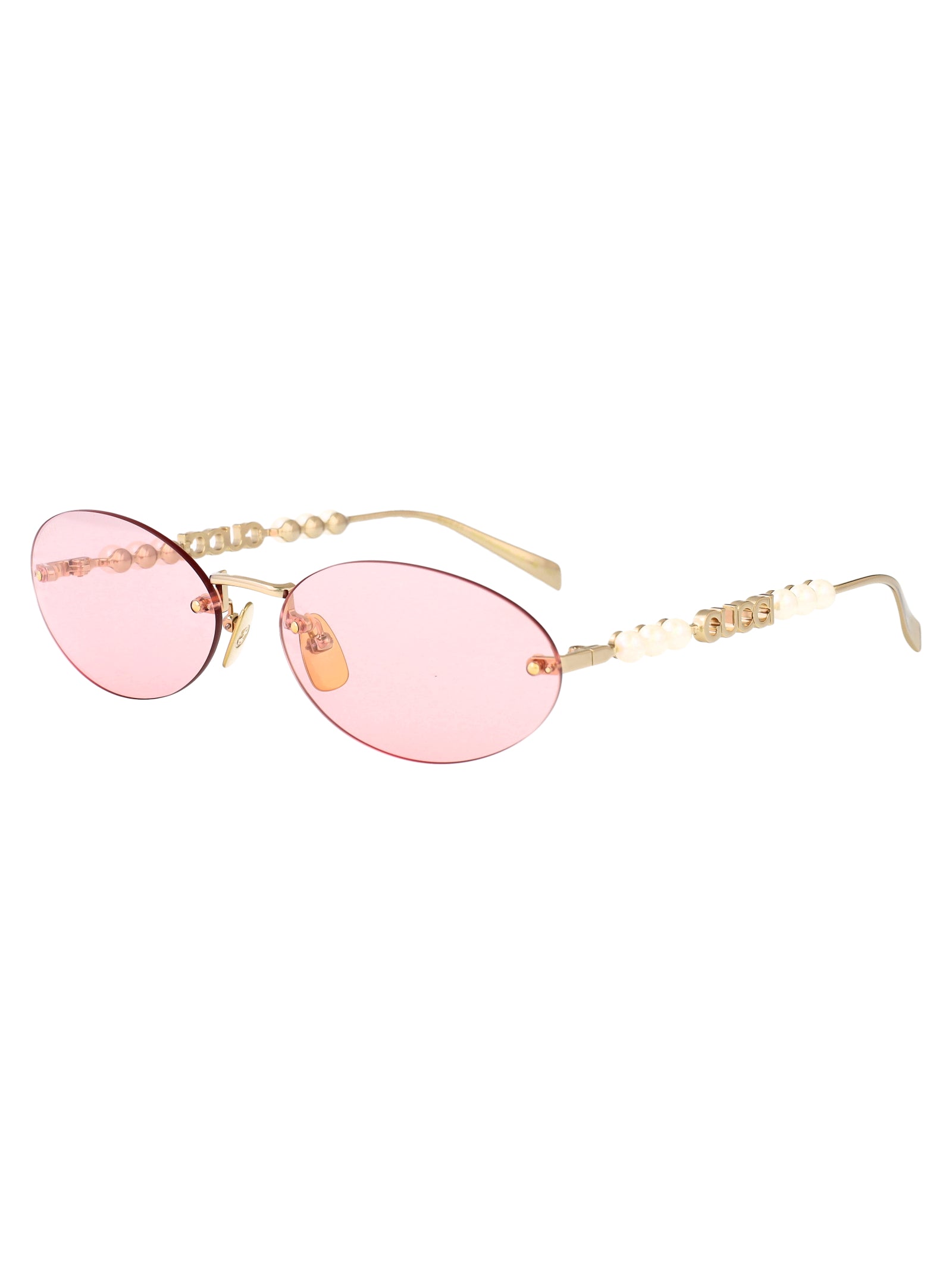 Gg1922s 004 Gold-gold-pink Metal Sunglasses