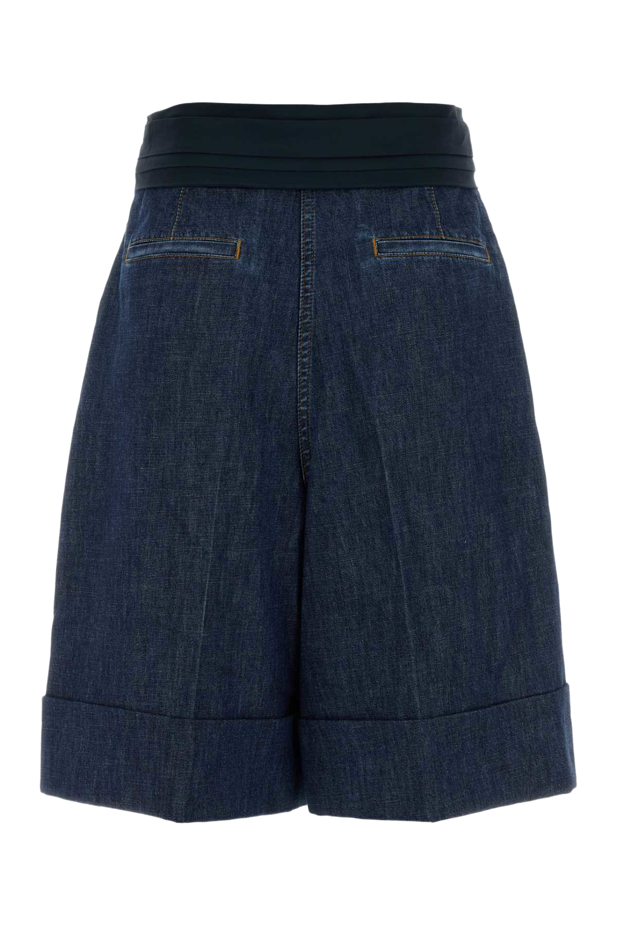 Denim Bermuda Shorts Mediumbluedenim Exterior: Cotton