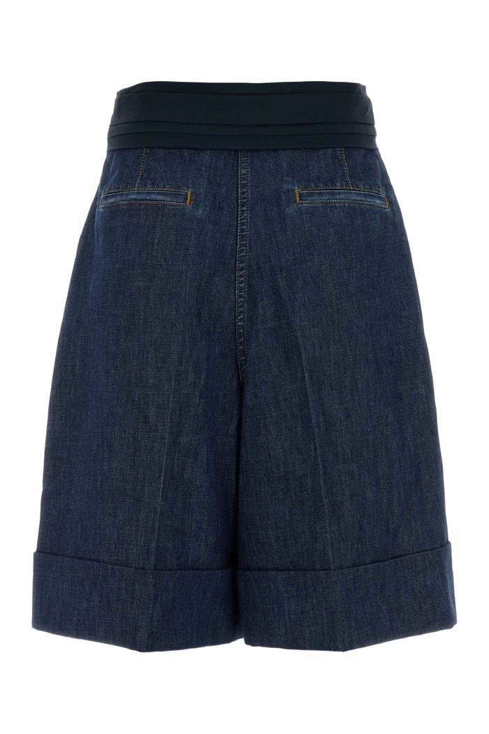 Denim Bermuda Shorts Mediumbluedenim Exterior: Cotton