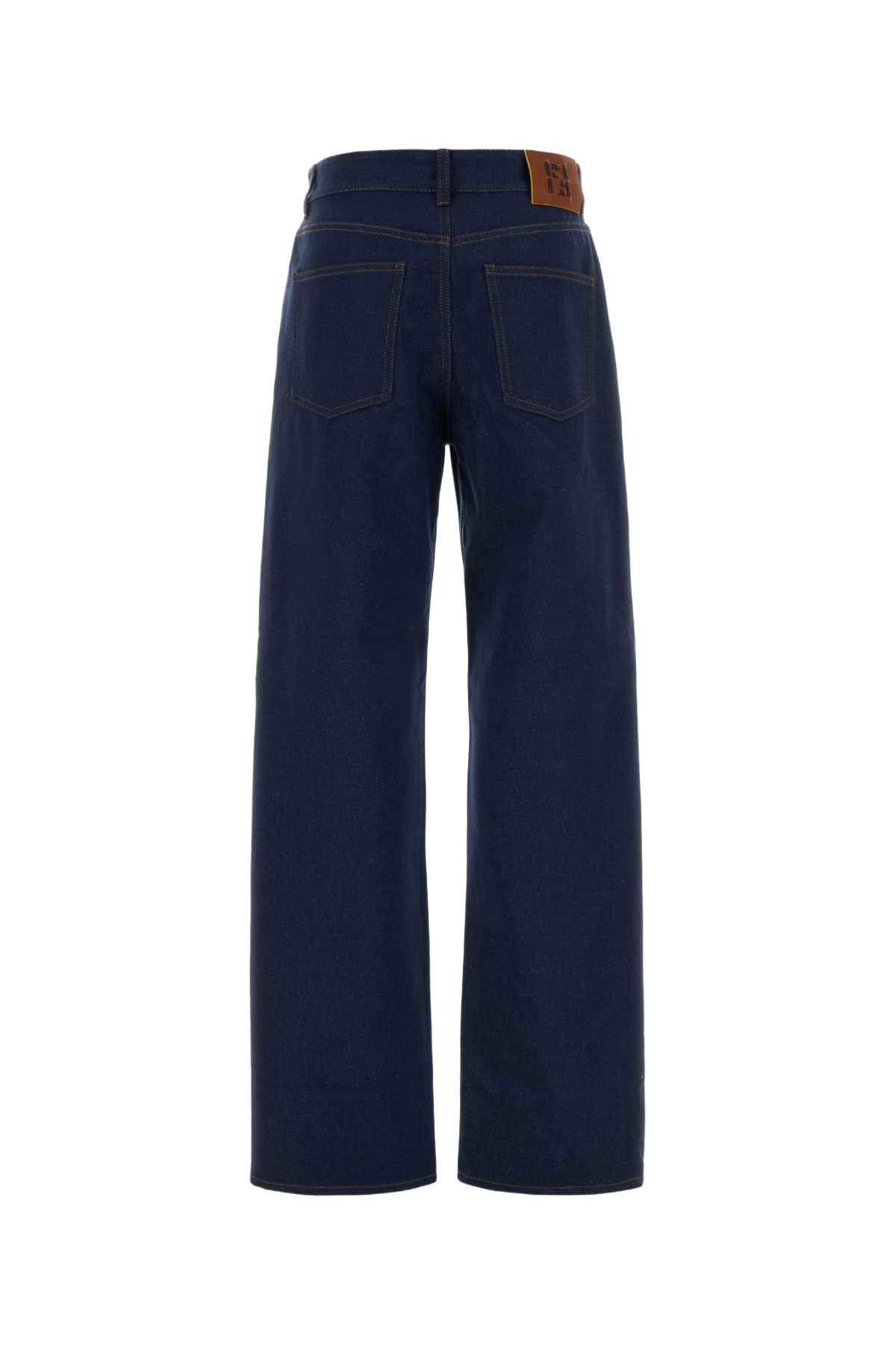 Denim Jeans Navy Exterior: Cotton