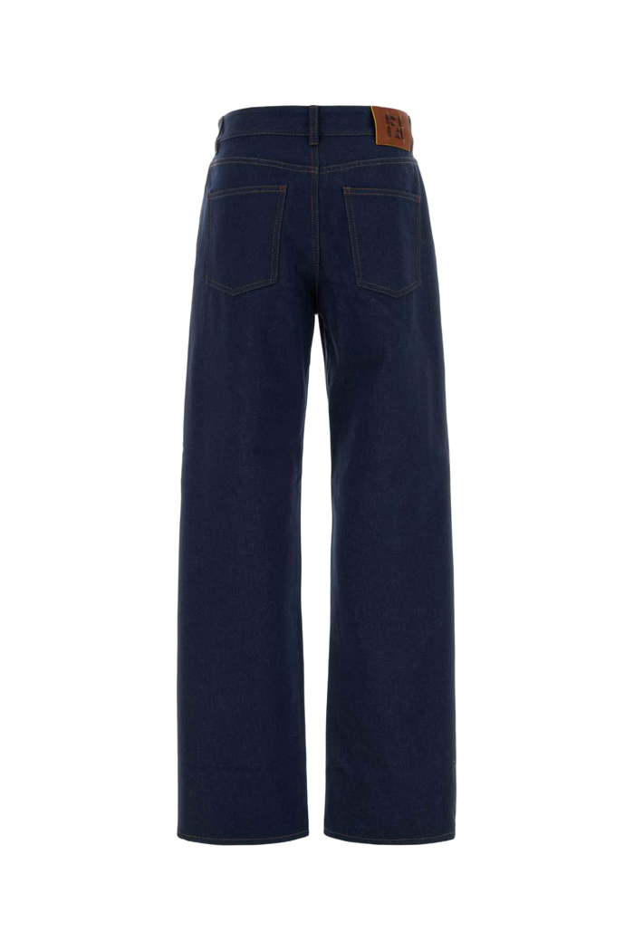Denim Jeans Navy Exterior: Cotton