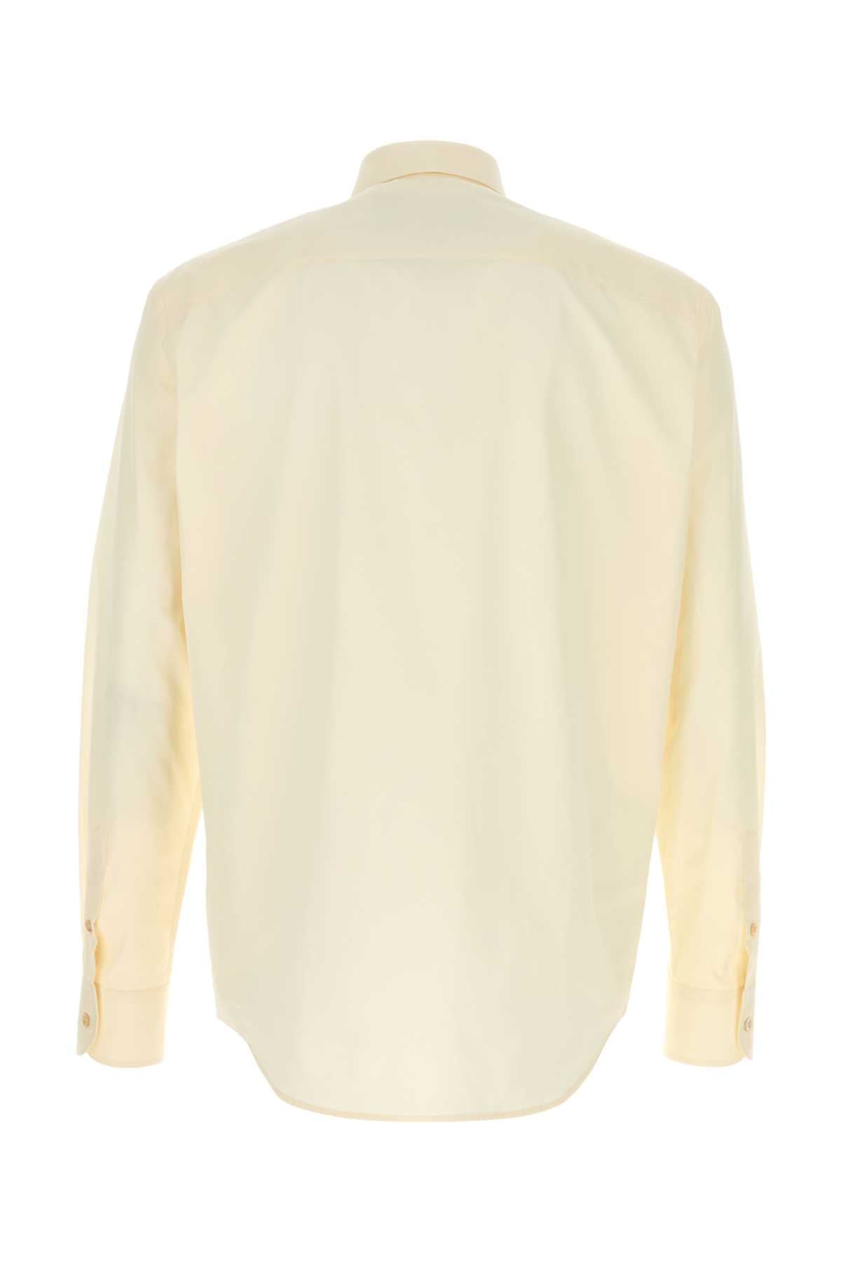 Cream Poplin Shirt Avorio Cotton Camicie