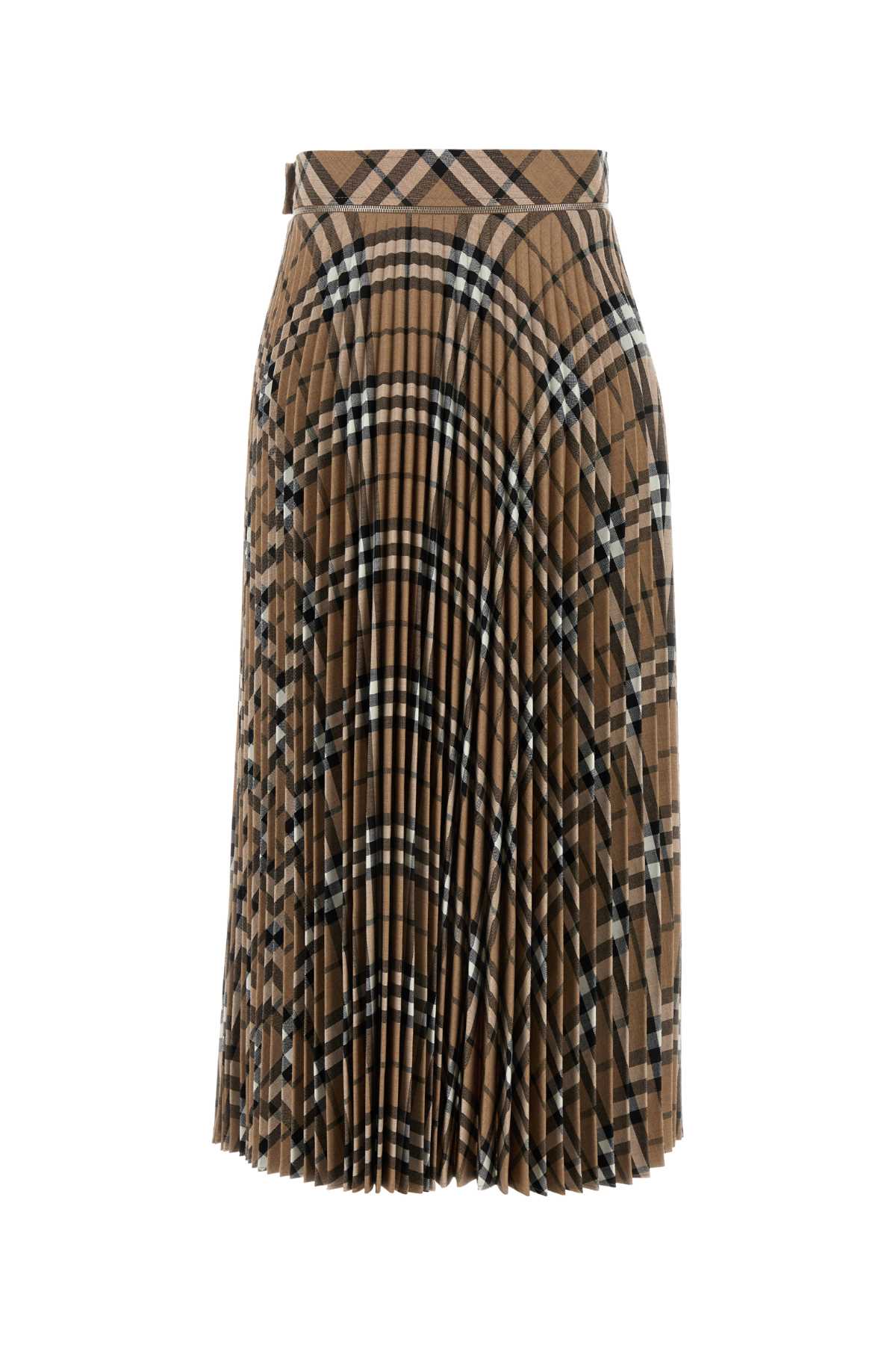 Embroidered Polyester Blend Skirt Lindenipcheck Exterior: Wool Gonne