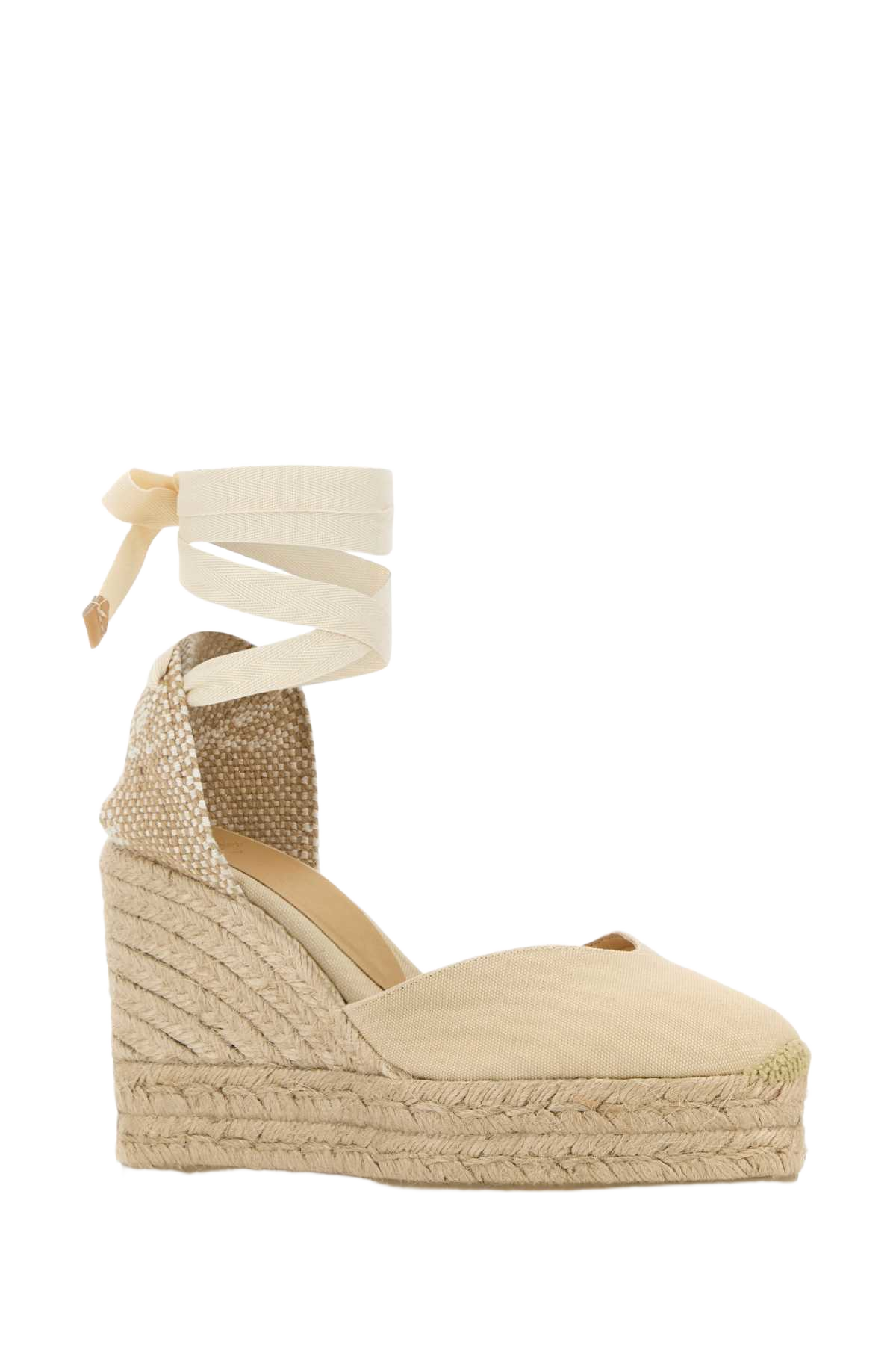 Ivory Canvas Chiara Wedges Espadrillas
