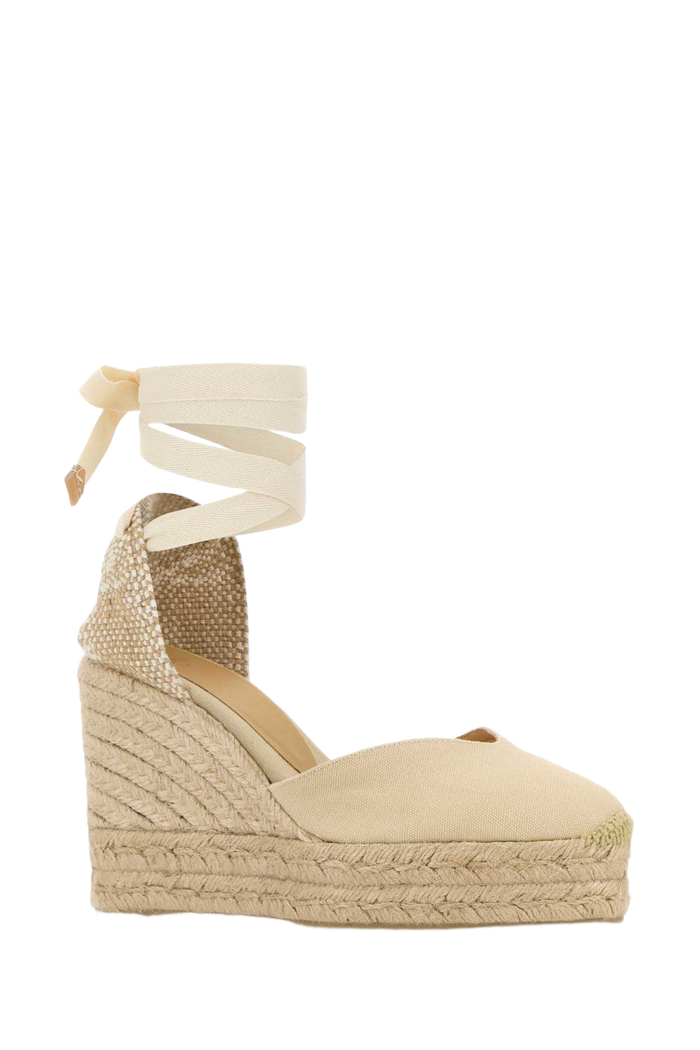 Ivory Canvas Chiara Wedges Espadrillas