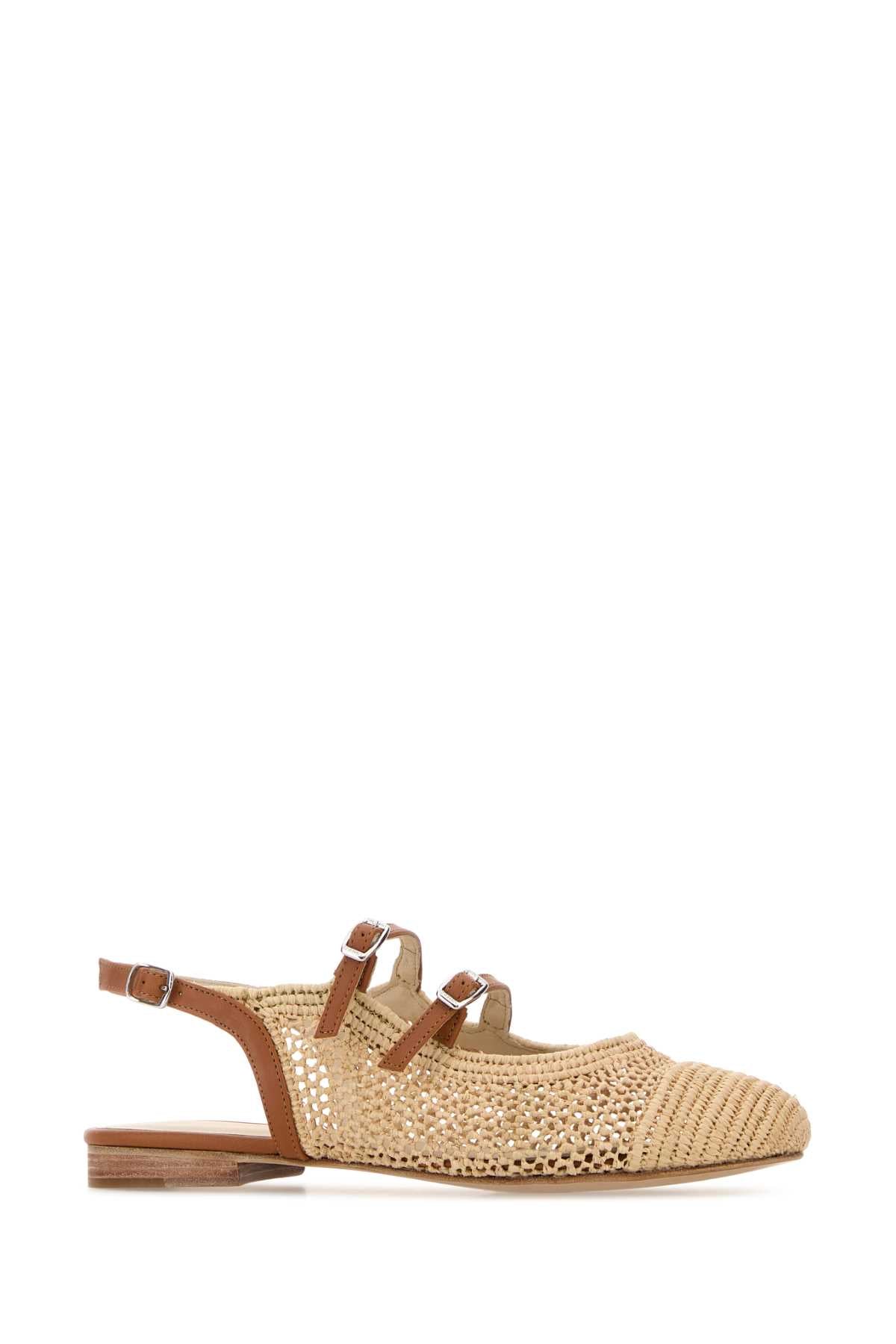 Raffia Ballerinas Natural Ballerine