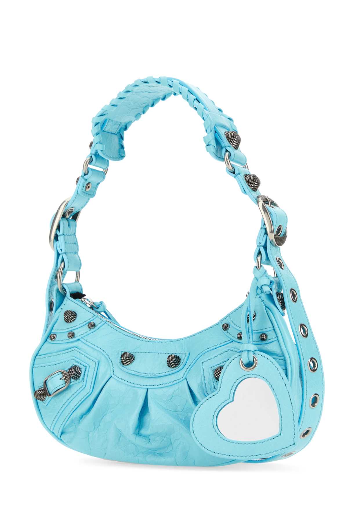 Light Blue Nappa Leather Le Cagole Xs Shoulder Bag Seablue T Domesticated Calf Borse A Mano