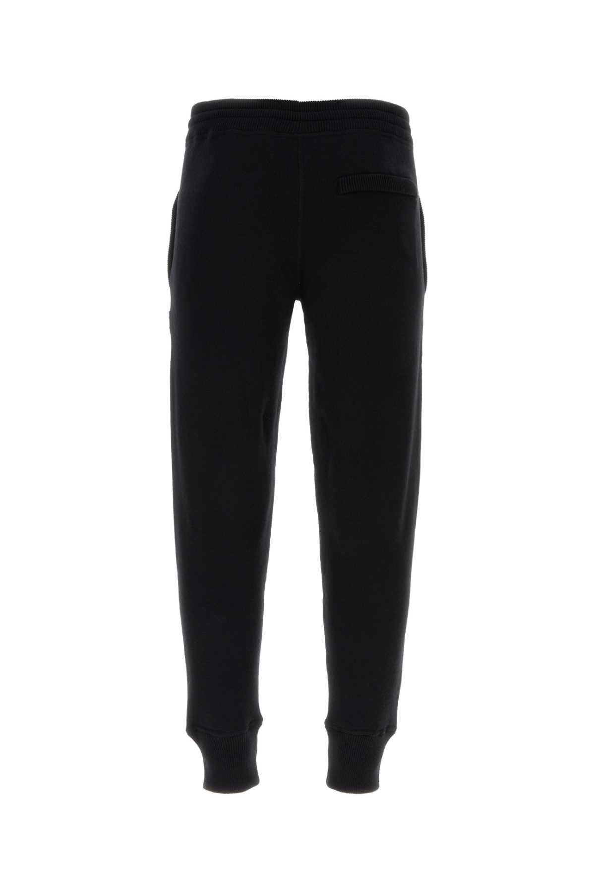 Black Wool Blend Joggers Nero Pantaloni
