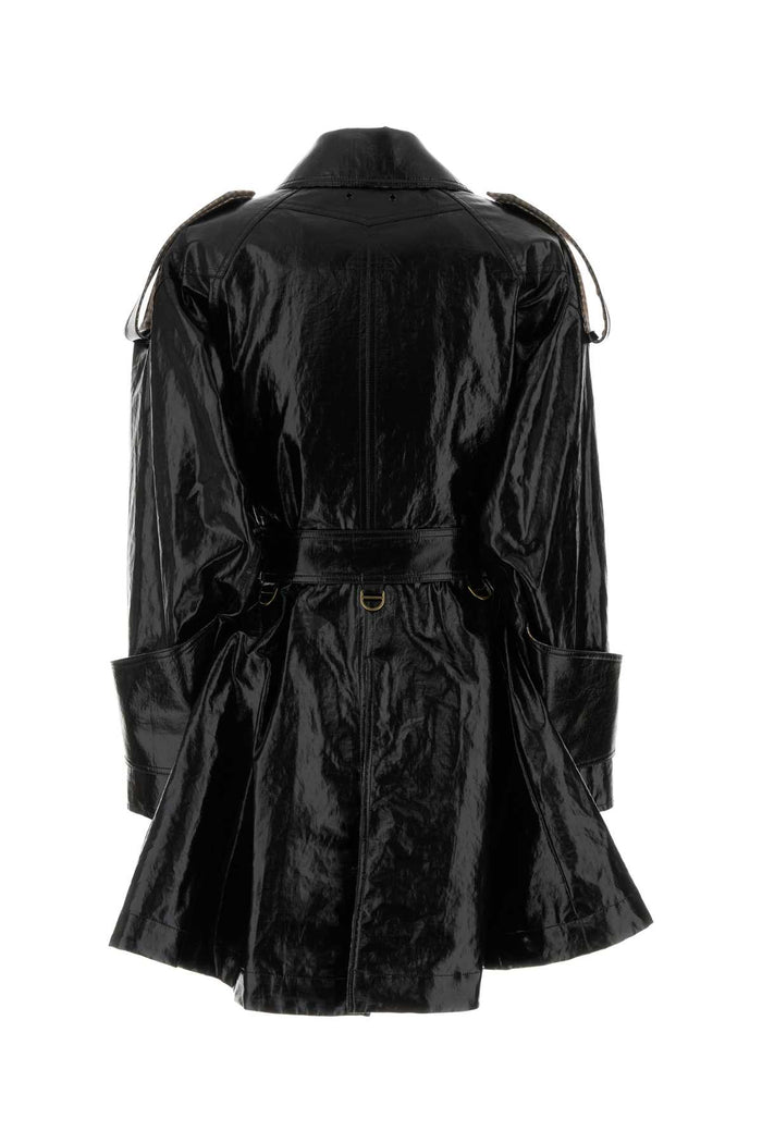 Black Exterior: Linen Linen: Cotton Cappotti