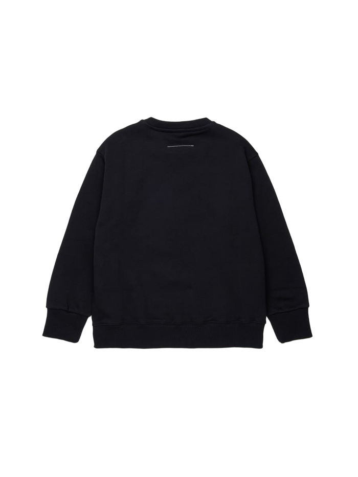 Sweatshirt With Logo Black Cotton Sweatshirts