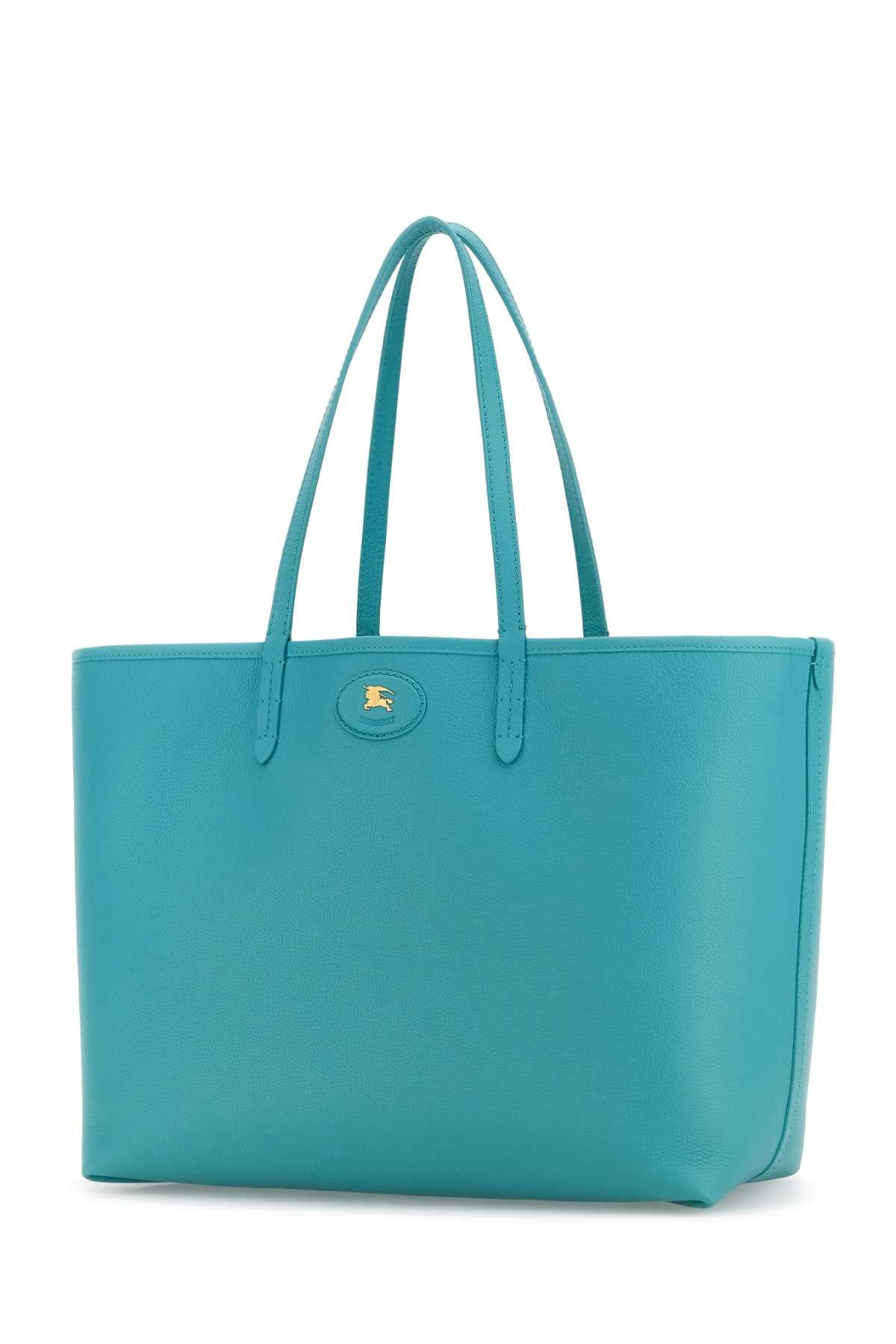 Turquoise Leather Reversibile Bag Armourblue Borse A Mano