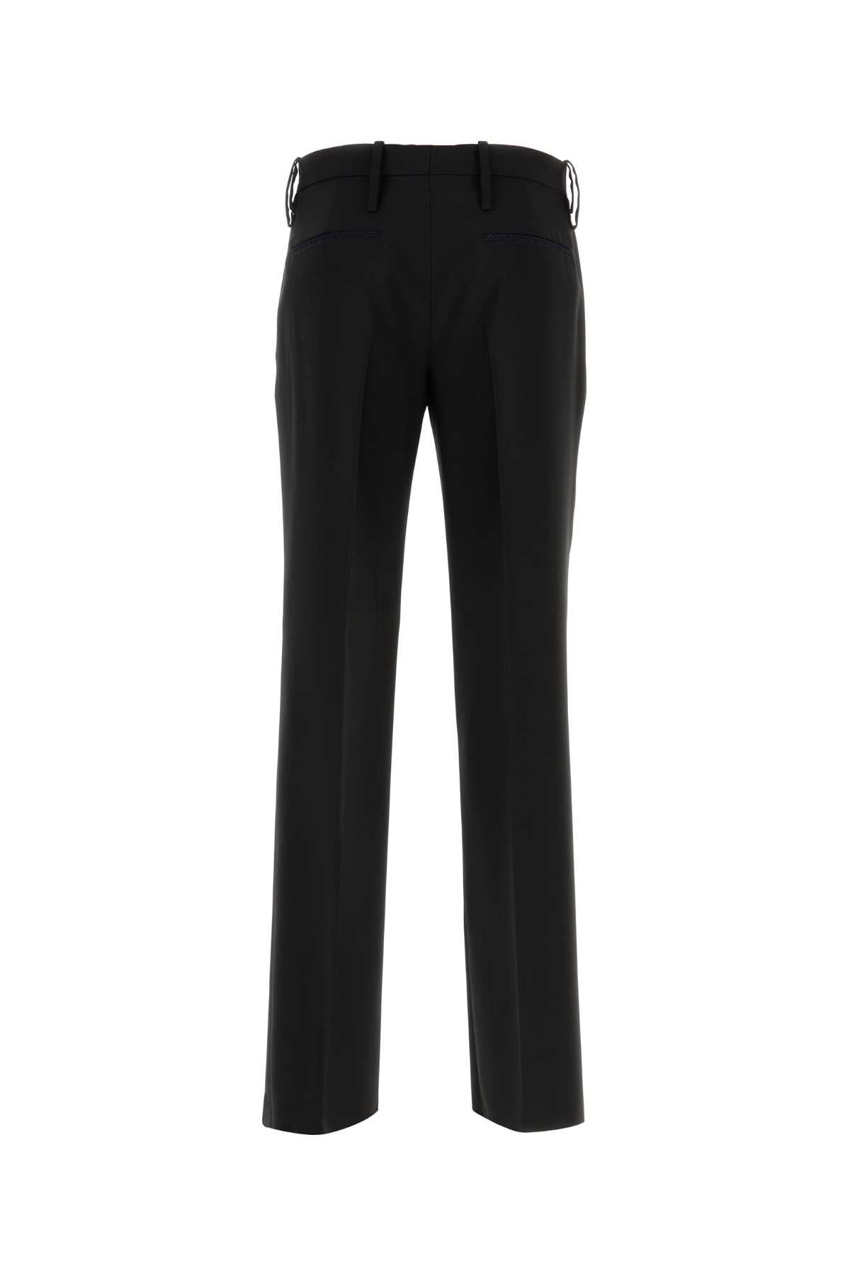 8087049 A1189 Black Exterior: Virgin Wool Pantaloni