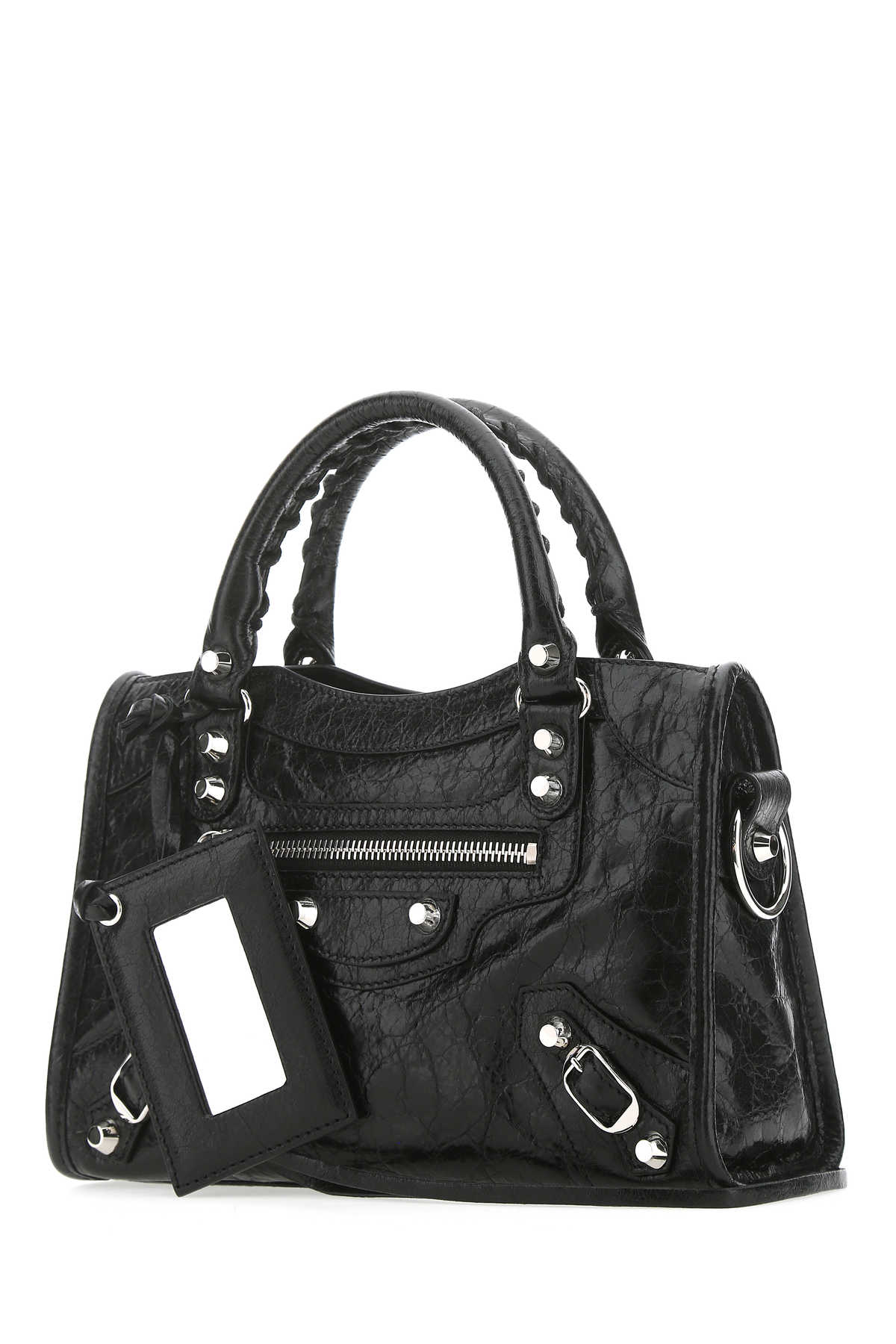 Black Leather Mini Classic Handbag 1000 Borse A Mano