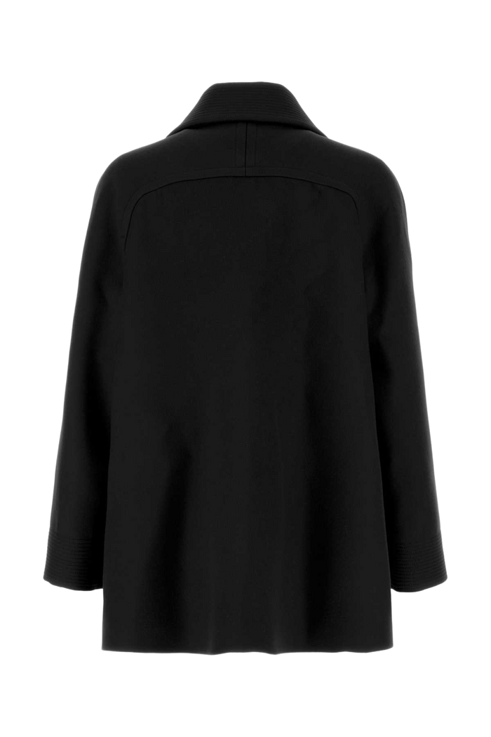 Black Wool Coat Nero Cappotti